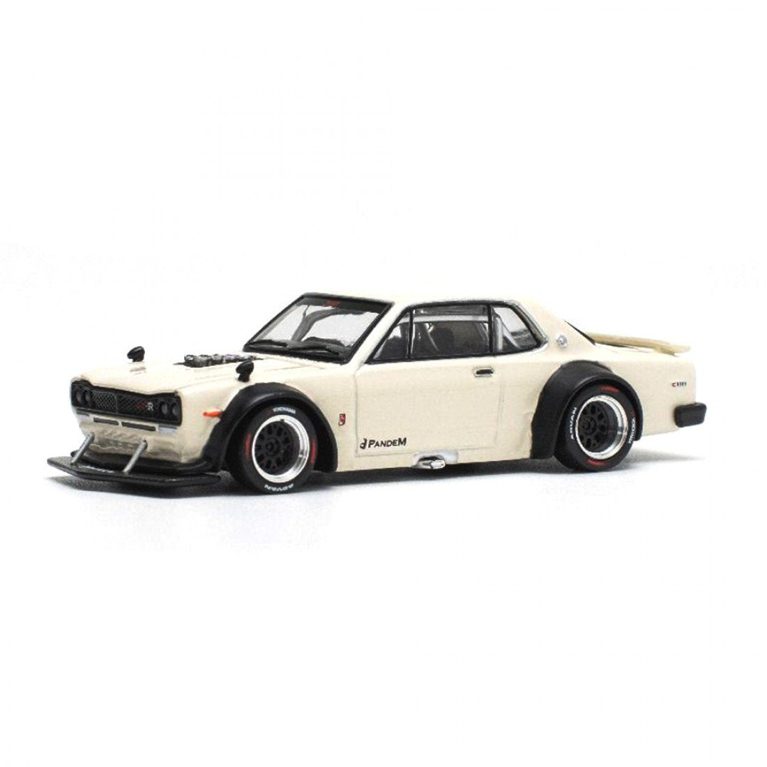 1/64 Nissan Skyline GT-R V8 Drift White Diecast Scale Model Car