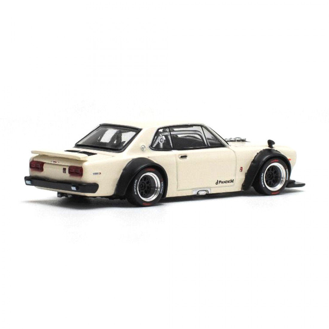 1/64 Nissan Skyline GT-R V8 Drift White Diecast Scale Model Car