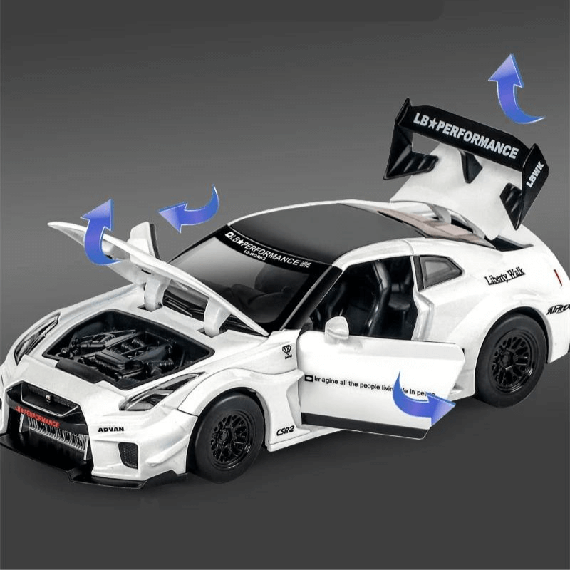 1/32 Scale Nissan GT-R Die-cast Model Car