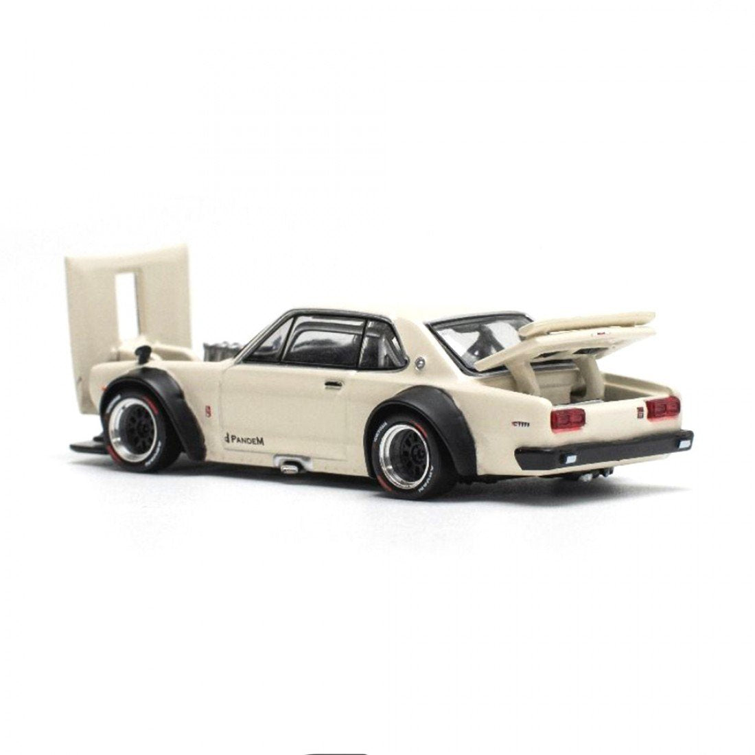 1/64 Nissan Skyline GT-R V8 Drift White Diecast Scale Model Car