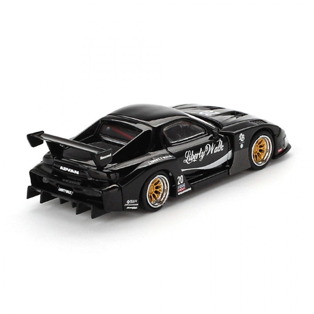 Mini GT MGT00785-L 1/64 Mazda RX-7 LB-Super Silhouette Liberty Walk Black LHD Diecast Scale Model Car